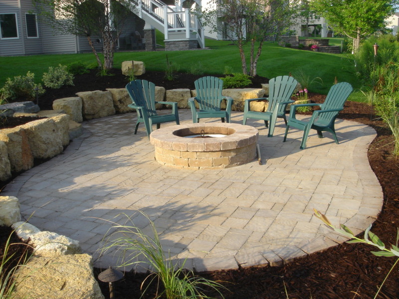 Maple Grove Fire Pit Paver Patio 01